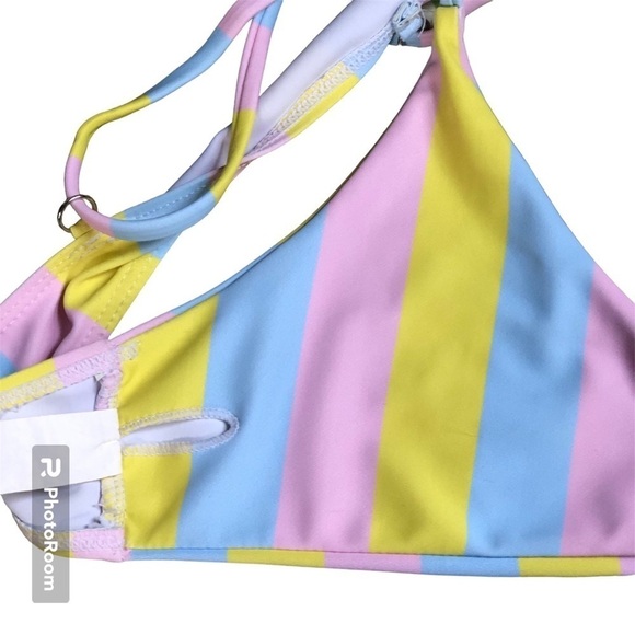 NWOT pastel striped bikini - Picture 6 of 6